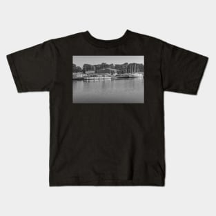 Boatyard at Barton Turf in the Norfolk Broads Kids T-Shirt